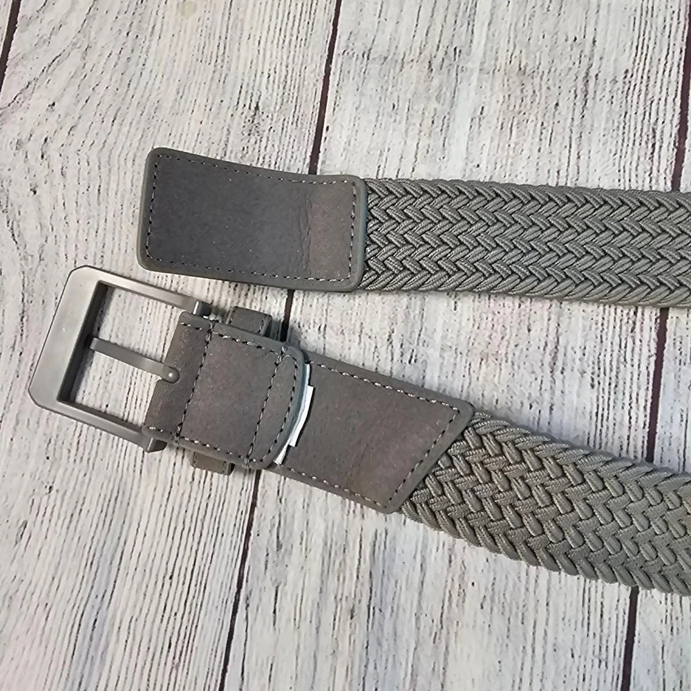 Men's Adidas Gray Braided Belt One Size - Picture 6 of 9